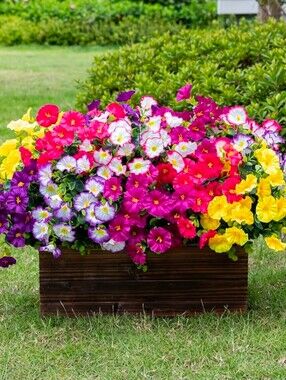 Artificial Flowers for Outdoor 12 Bundles Eucalyptus Fake Flowers for Planter.